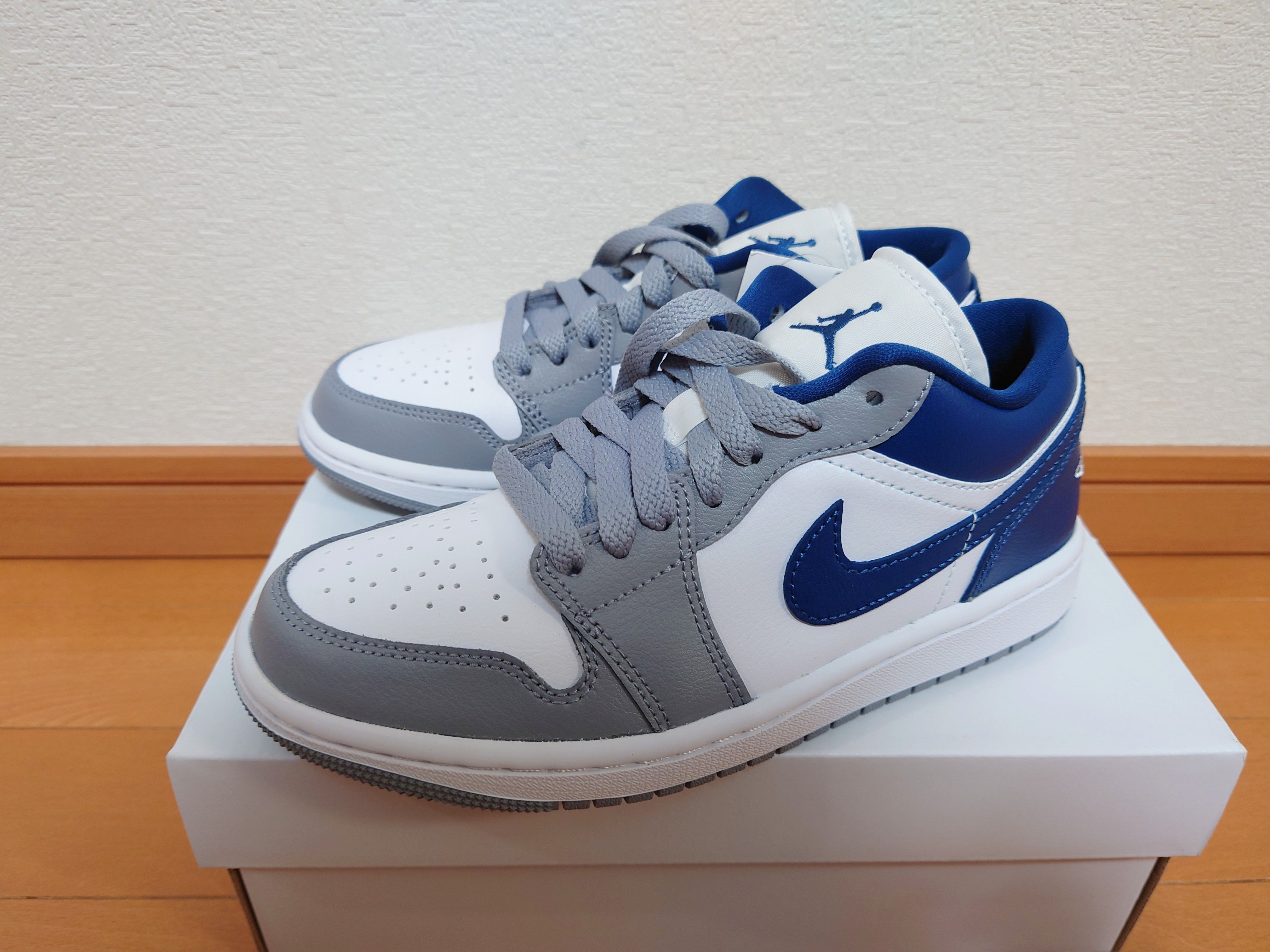 Nike Women's Air Jordan 1 Low "Grey and Blue"