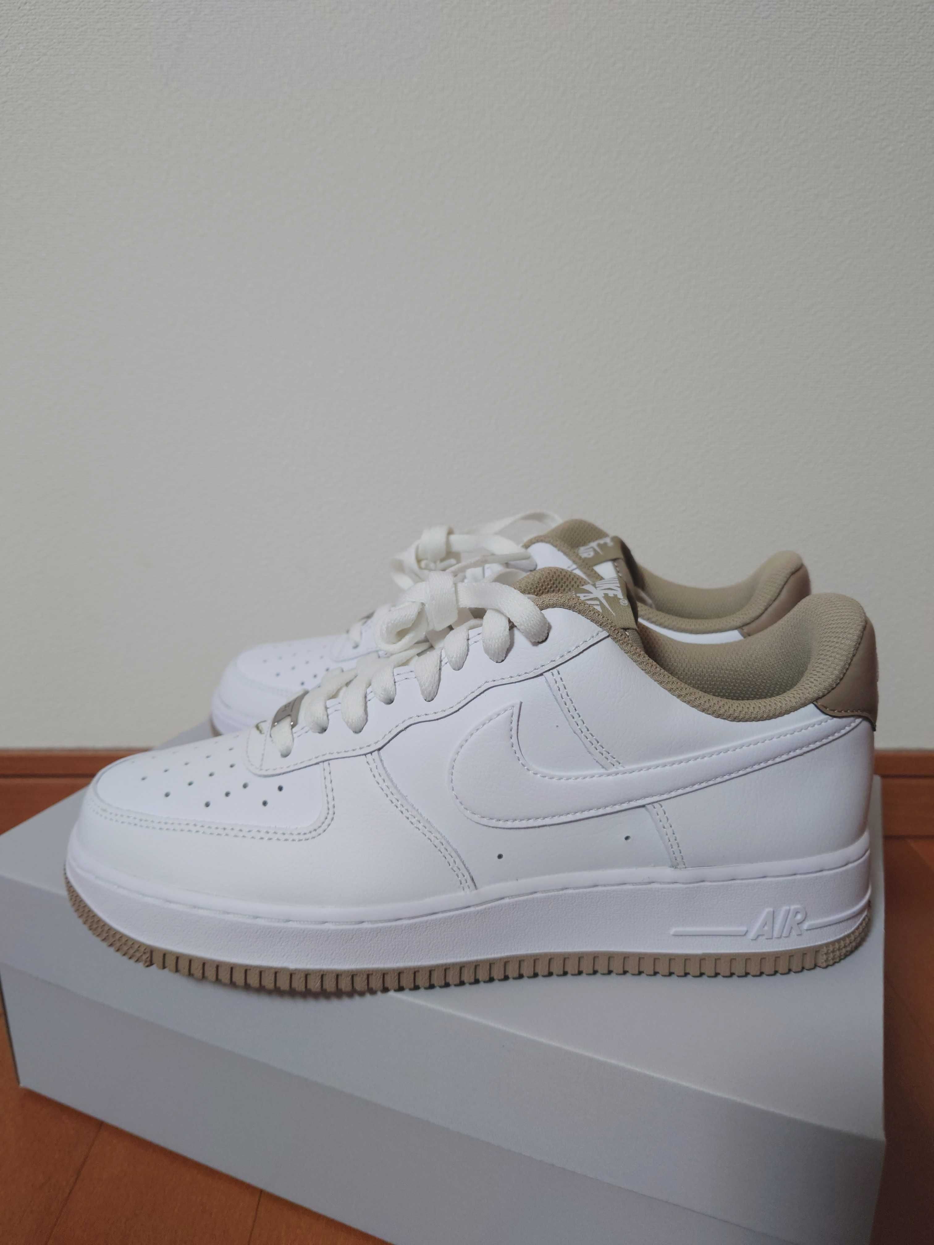 Nike Air Force 1 Low '07 "White/Khaki/White"
