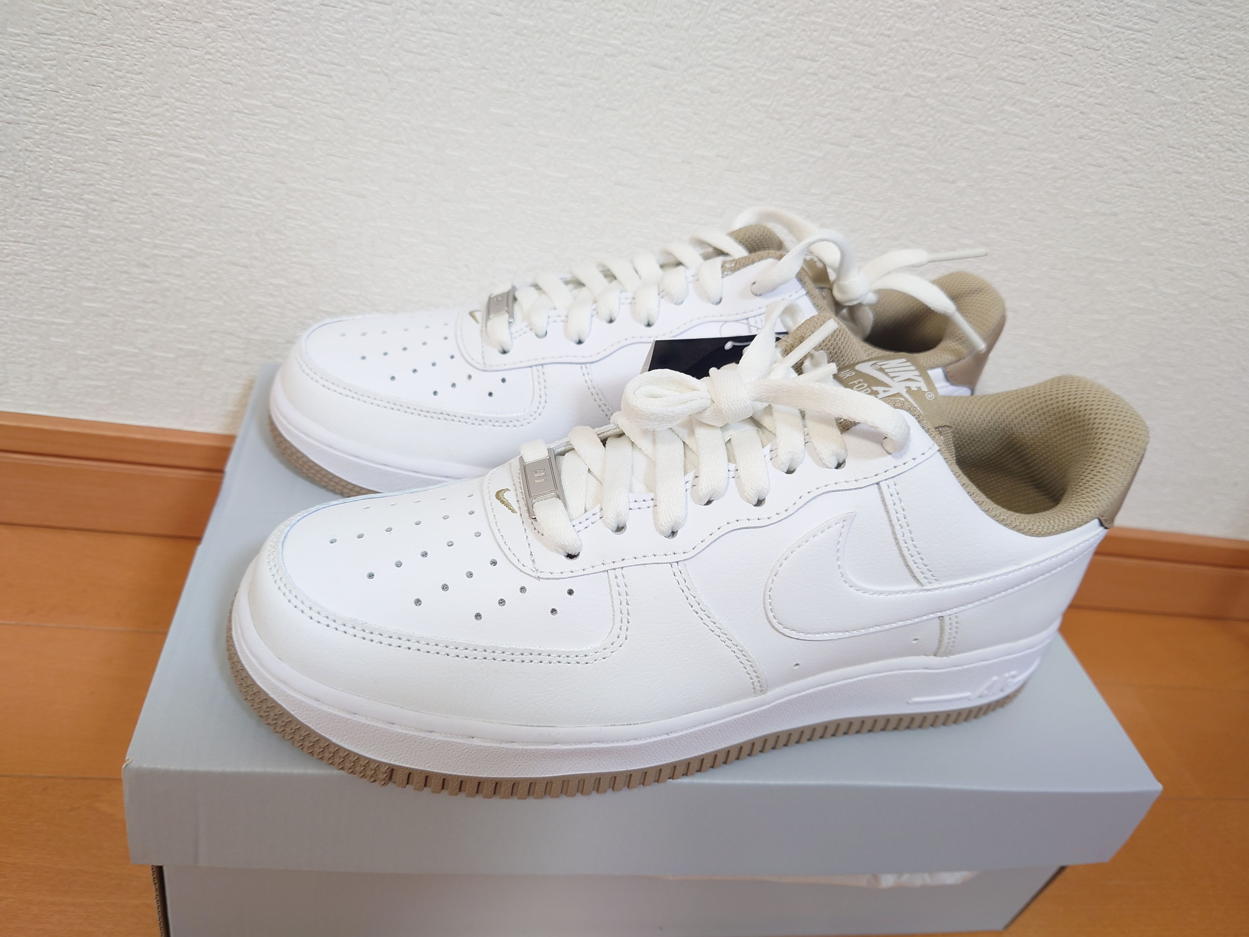 Nike Air Force 1 Low '07 "White/Khaki/White"