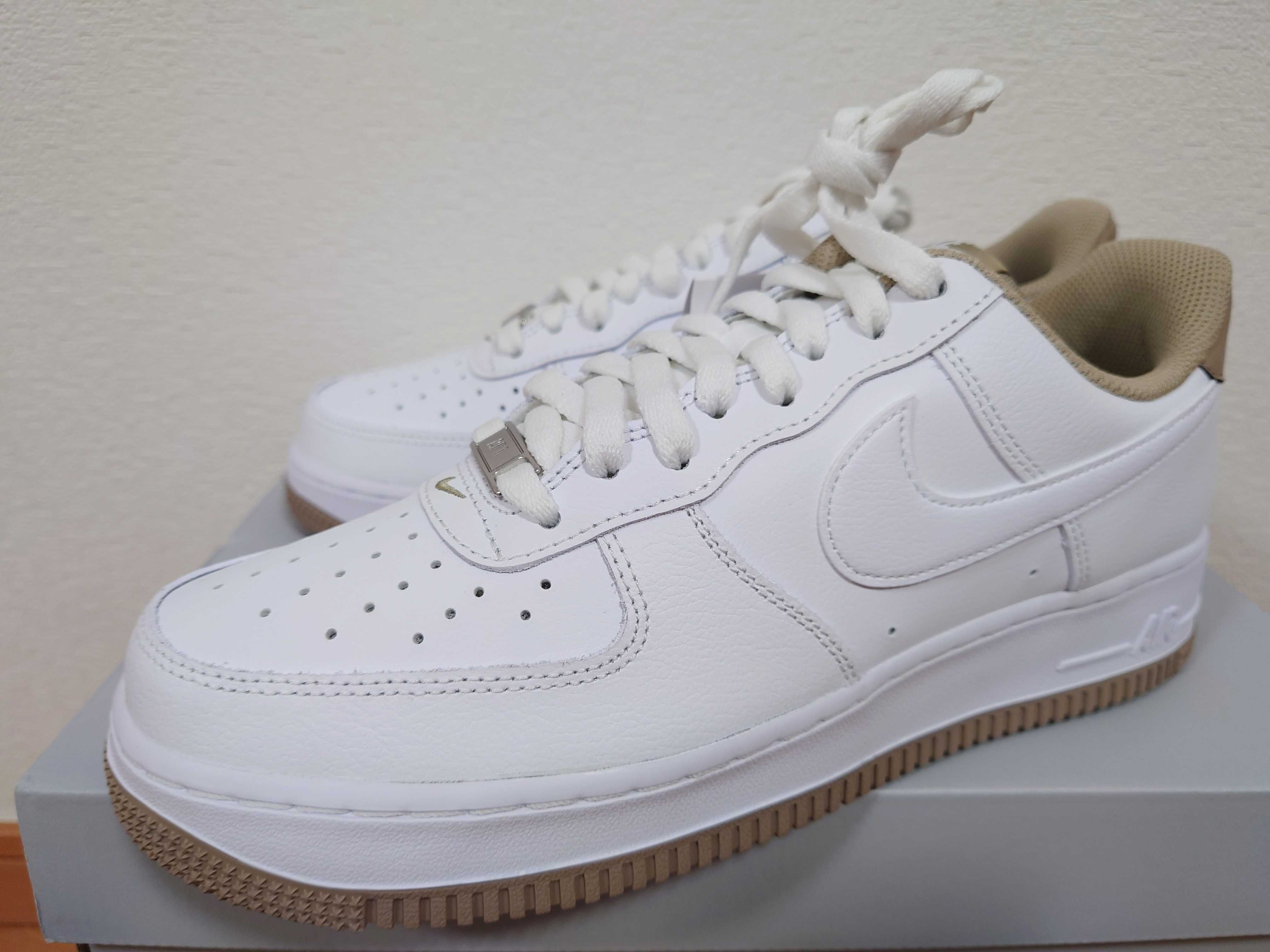 Nike Air Force 1 Low '07 "White/Khaki/White"