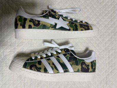 A BATHING APE®︎ × adidas Superstar 80's "Green Camo"
