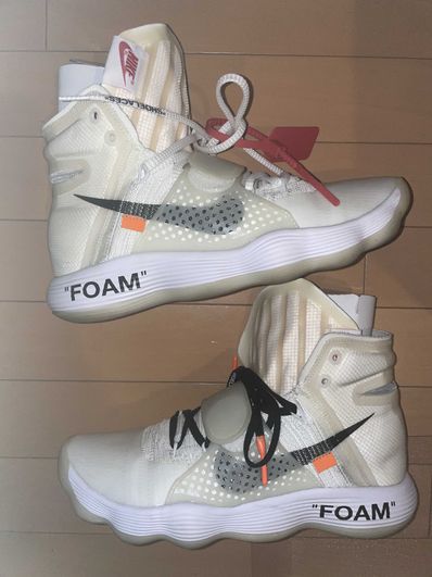 Off-White × Nike React Hyperdunk 2017 Flyknit "The 10/White"