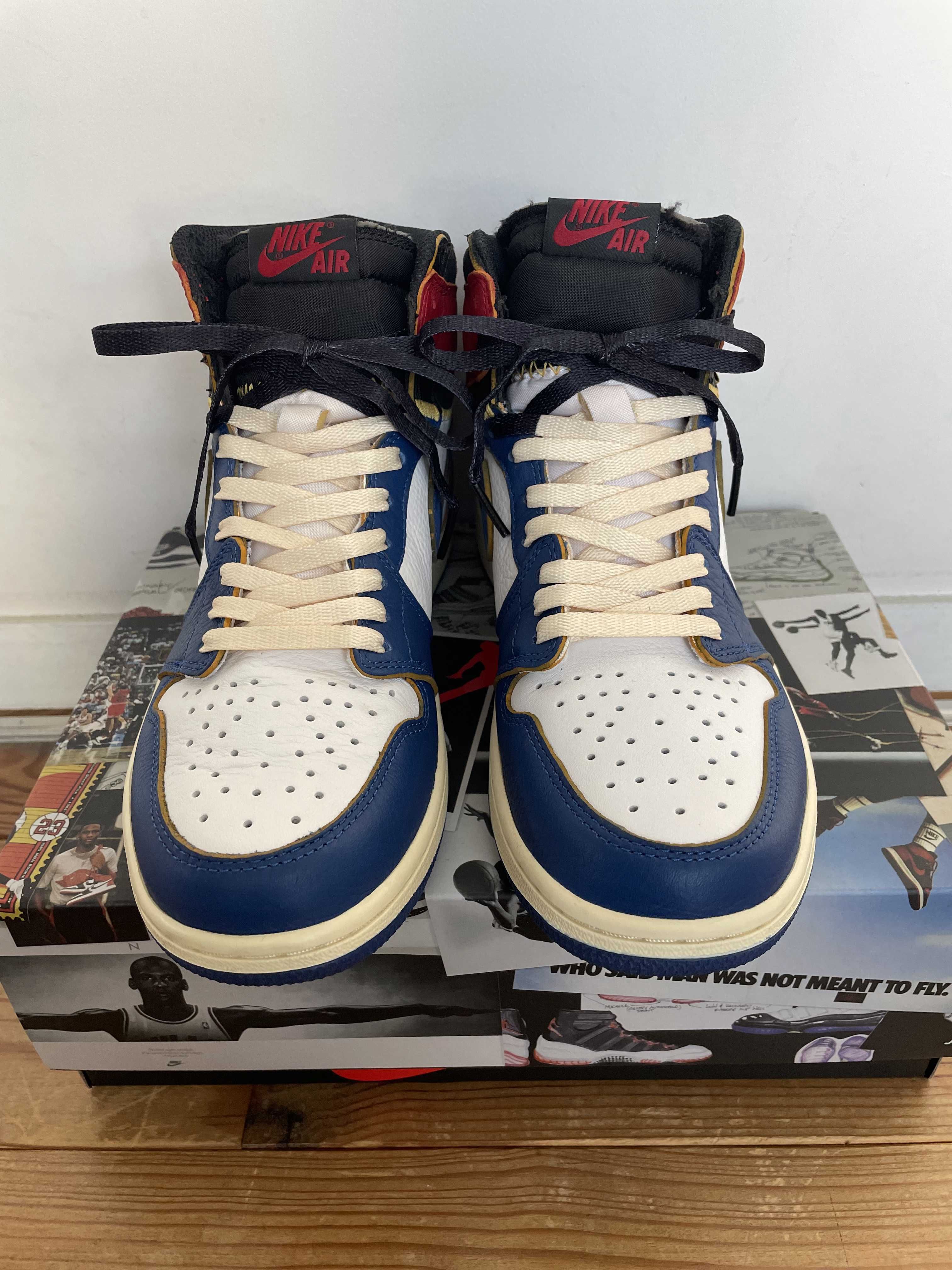 Union × Nike Air Jordan 1 Retro High OG NRG "Storm Blue/Varsity Red"