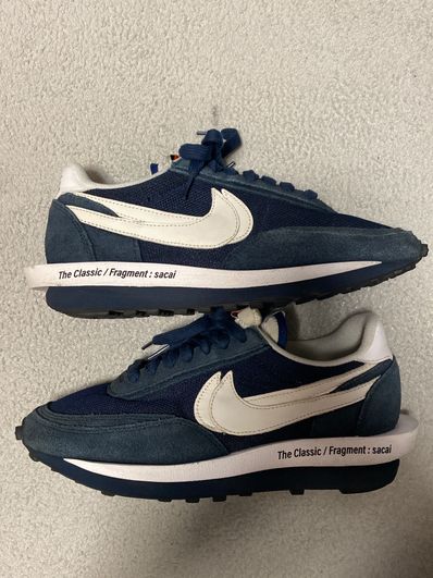 Fragment × sacai × Nike LD Waffle "Blackended Blue"
