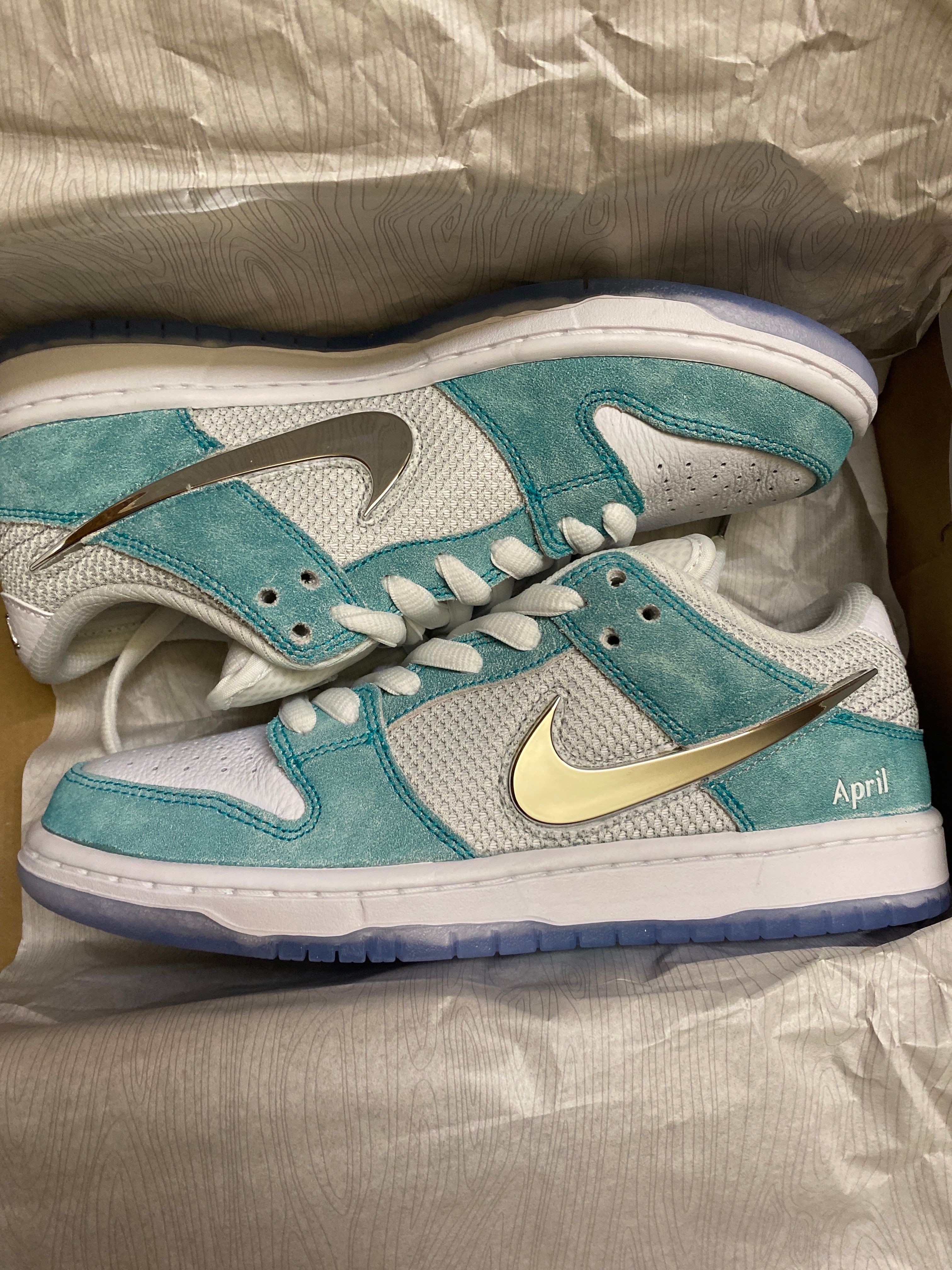 APRIL SKATEBOARDS × Nike SB Dunk Low Pro QS "White and Multi-Color"