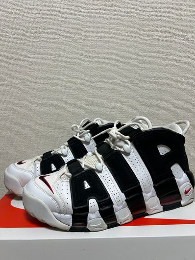 NIKE AIR MORE UPTEMPO "WHITE/BLACK/UNIVERSITY RED"(2020)