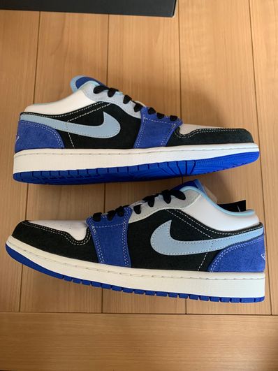 NIKE AIR JORDAN 1 LOW "WHITE/BLACK/BLUE"