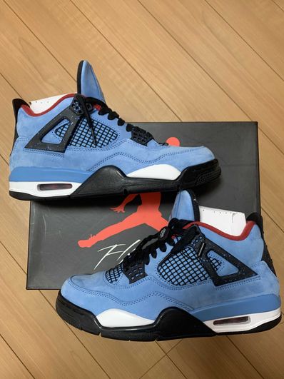 Travis Scott × Nike Air Jordan 4 Retro Cactus Jack "University Blue"