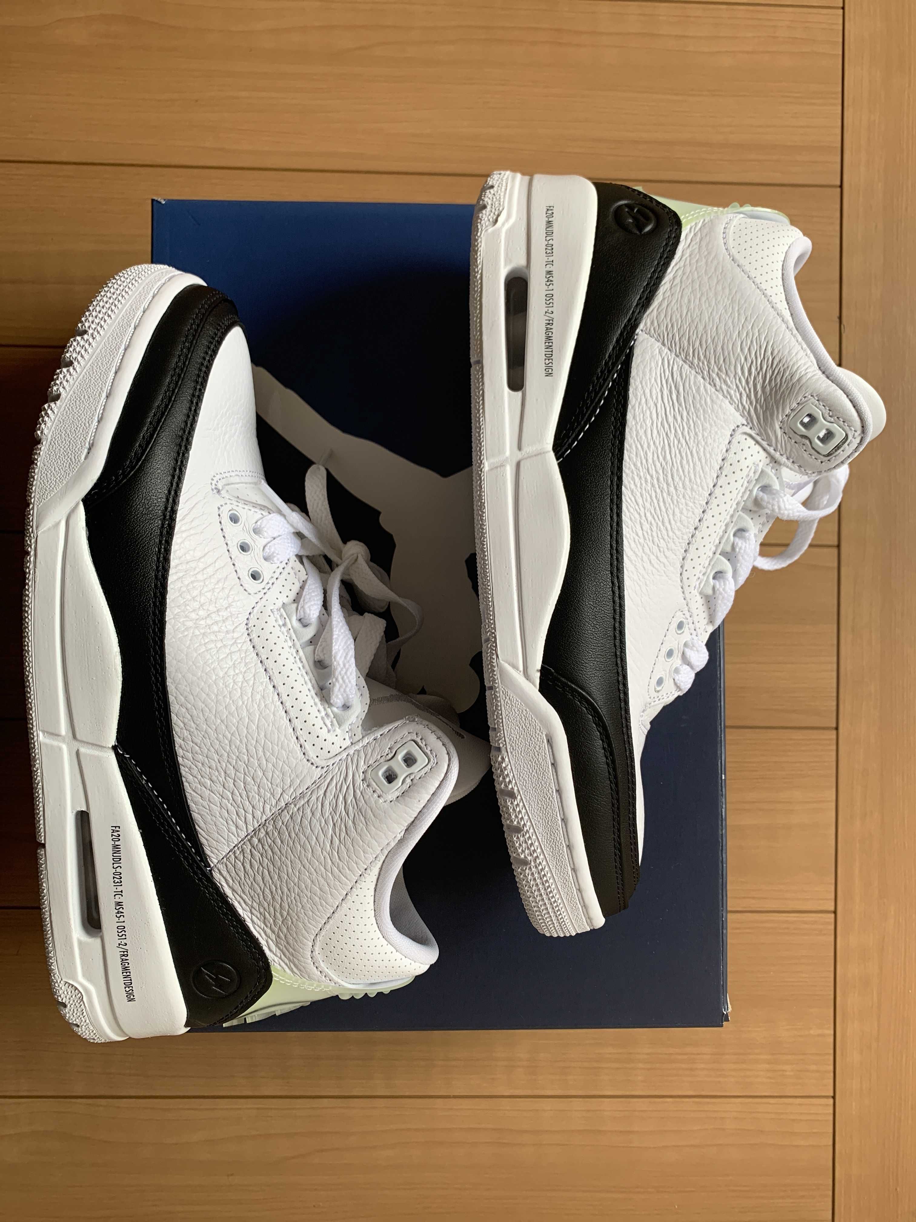 Fragment × Nike Air Jordan 3 "White/Black"