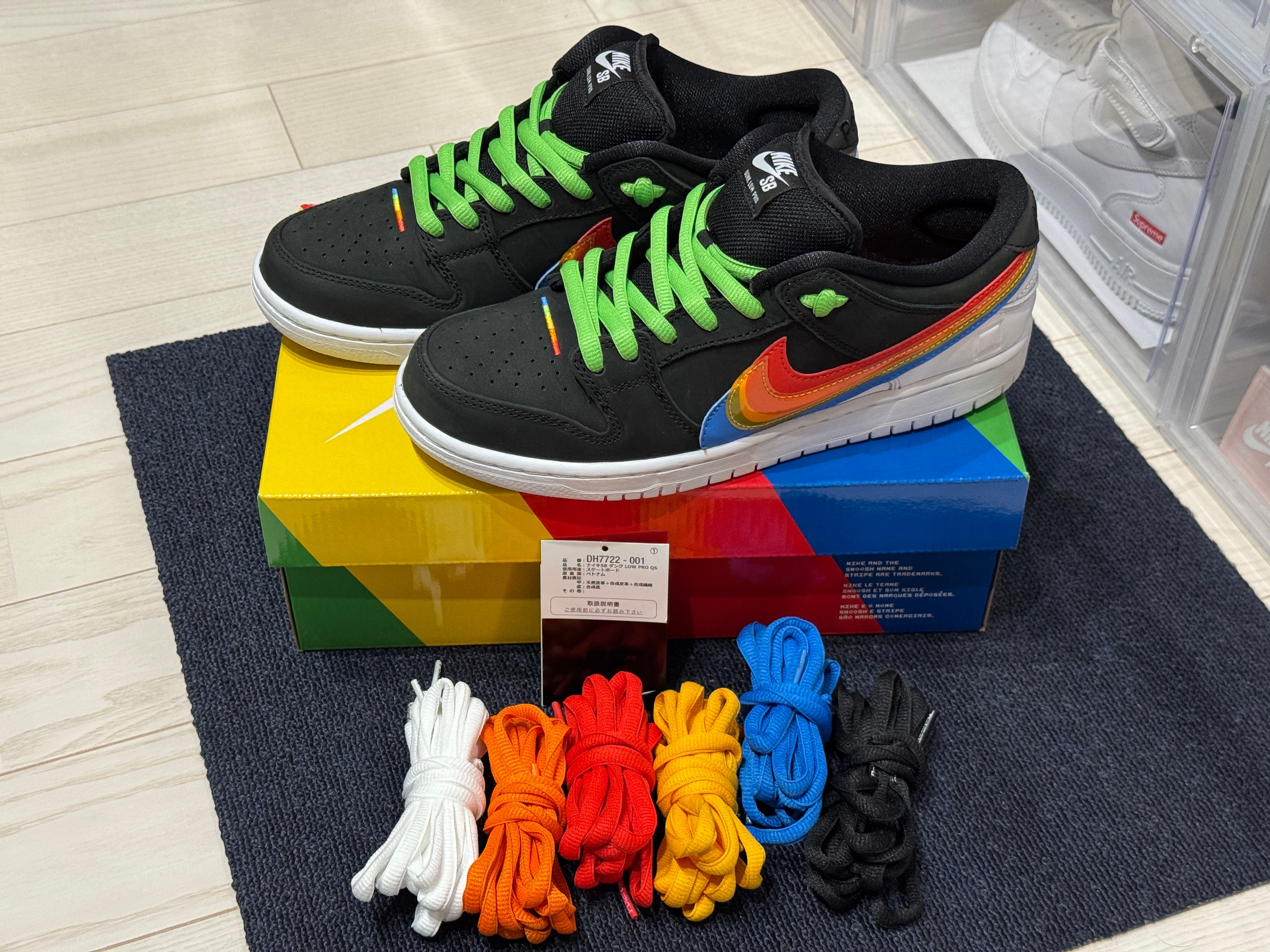 Polaroid × Nike SB Dunk Low Pro QS "Black/White"