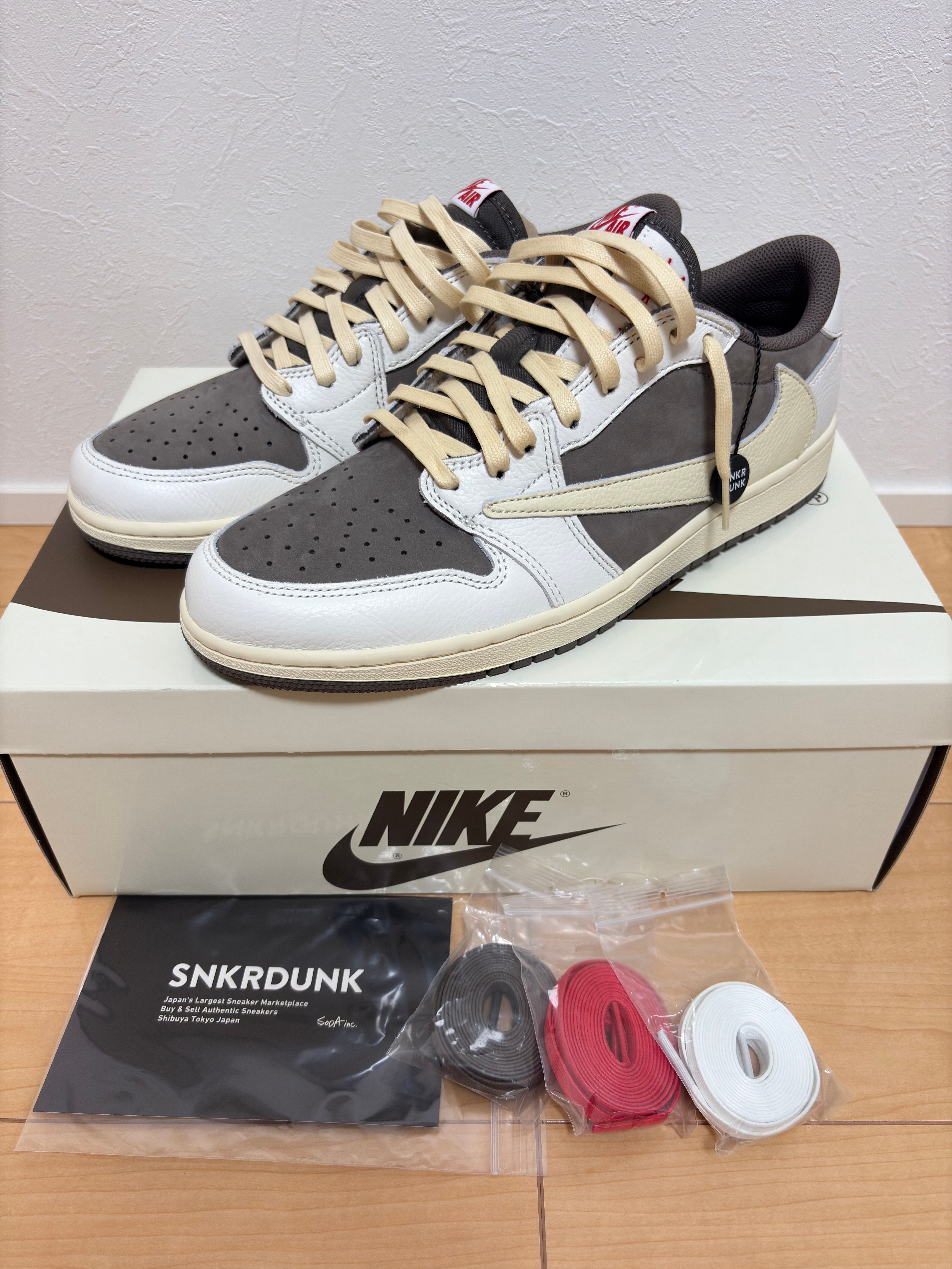 Travis Scott × Nike Air Jordan 1 Low OG SP "Reverse Mocha/Sail and Ridgerock"