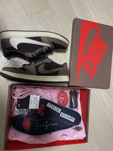 Travis Scott × Nike Air Jordan 1 Low OG SP-T "Black/Dark Mocha"