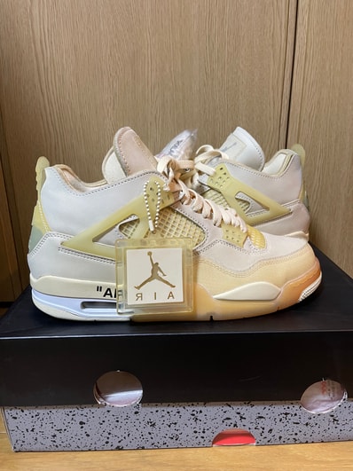 Off-White × Nike Women's Air Jordan 4 SP "Sail"