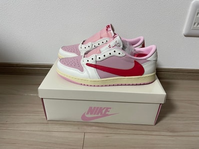 Travis Scott × Nike Air Jordan 1 Retro Low OG "Sail/Tropical Pink"