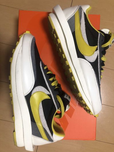 UNDERCOVER × sacai × Nike LD Waffle "Black/Sail-Dark Grey-Bright Citron"