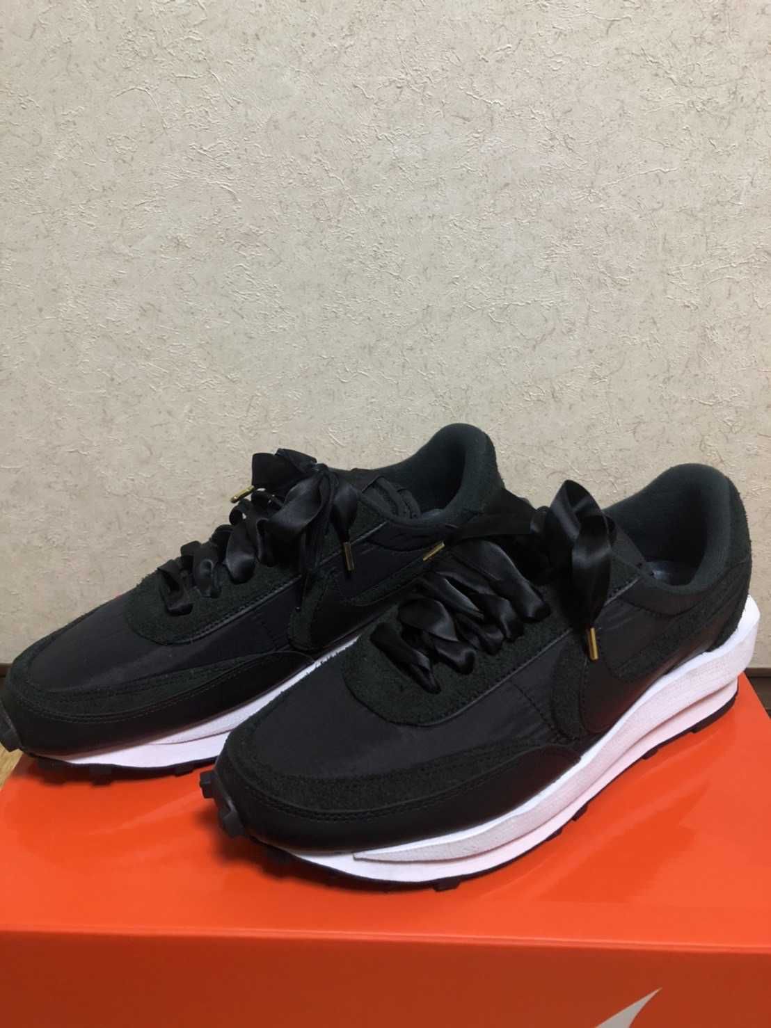 sacai × Nike LDV Waffle "Triple Black"