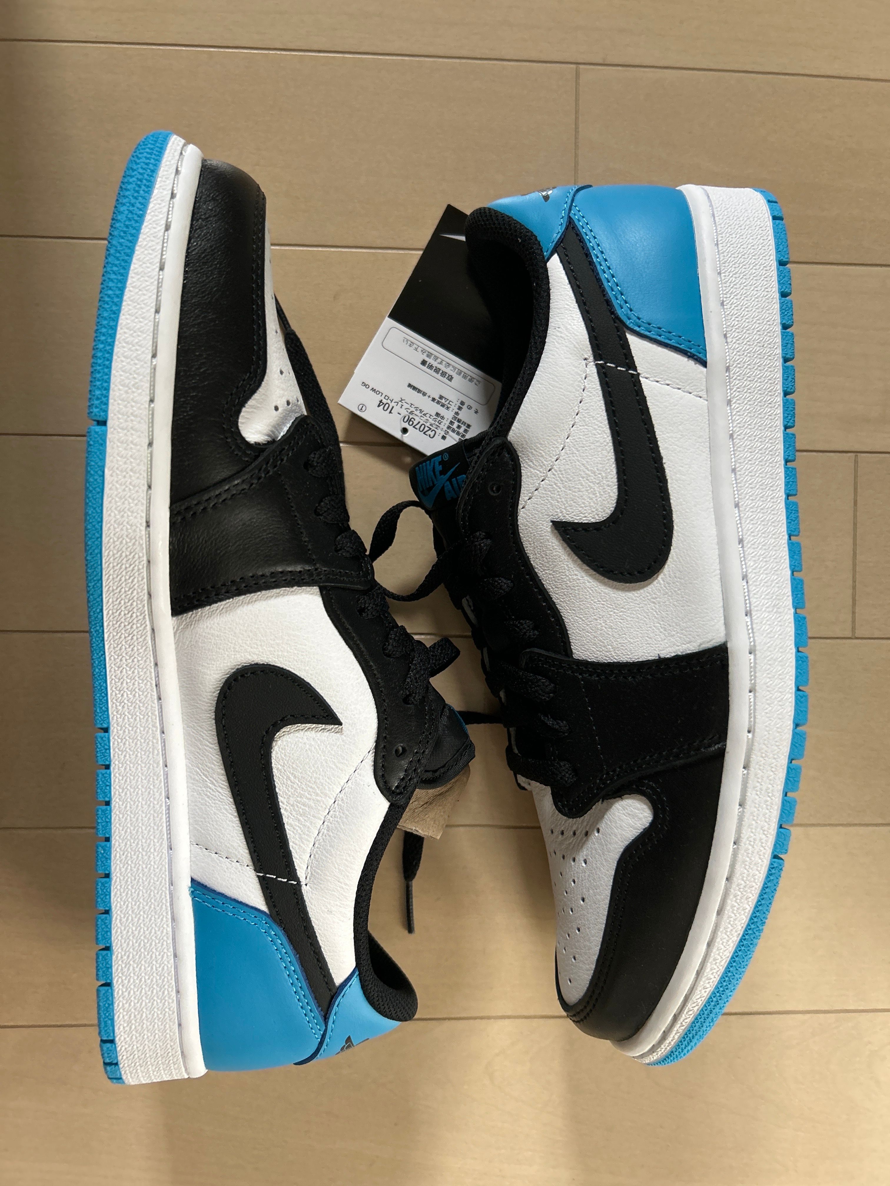Nike Air Jordan 1 Low OG "Black and Dark Powder Blue/UNC"