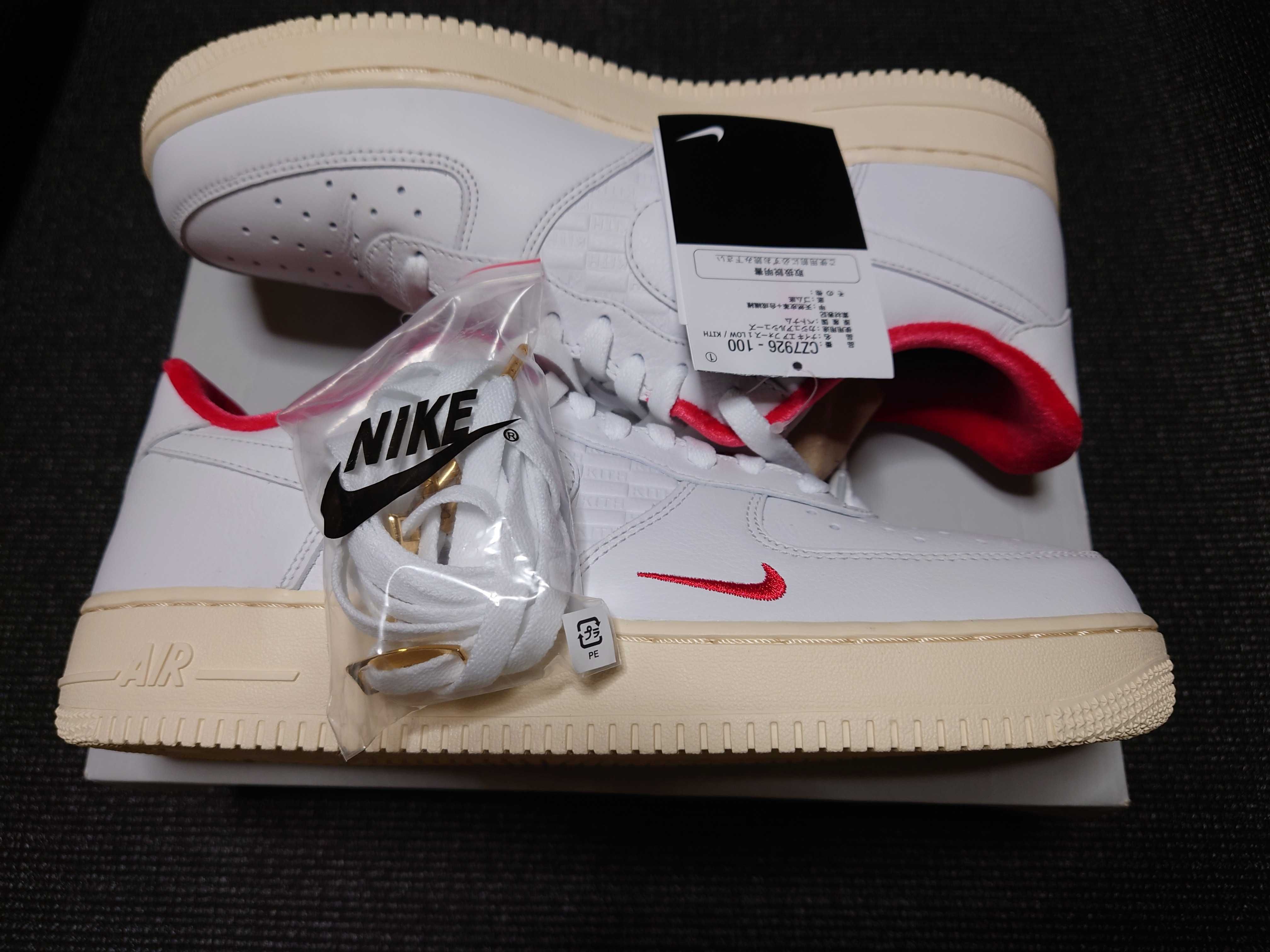 KITH × Nike Air Force 1 Low "White/Red"