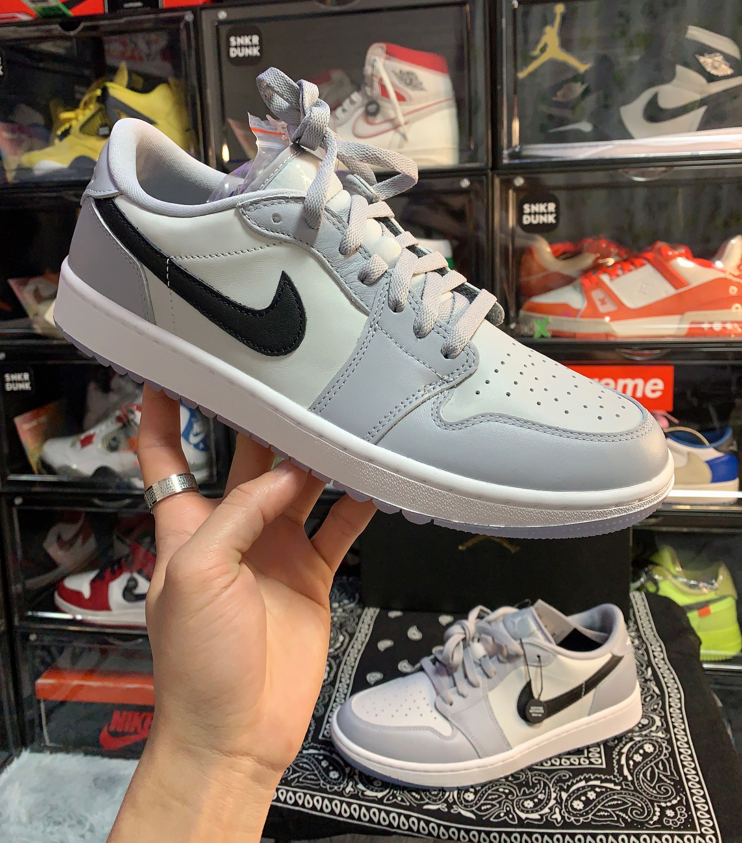 Nike Air Jordan 1 Low Golf "Wolf Grey/Photon Dust/White/Black"