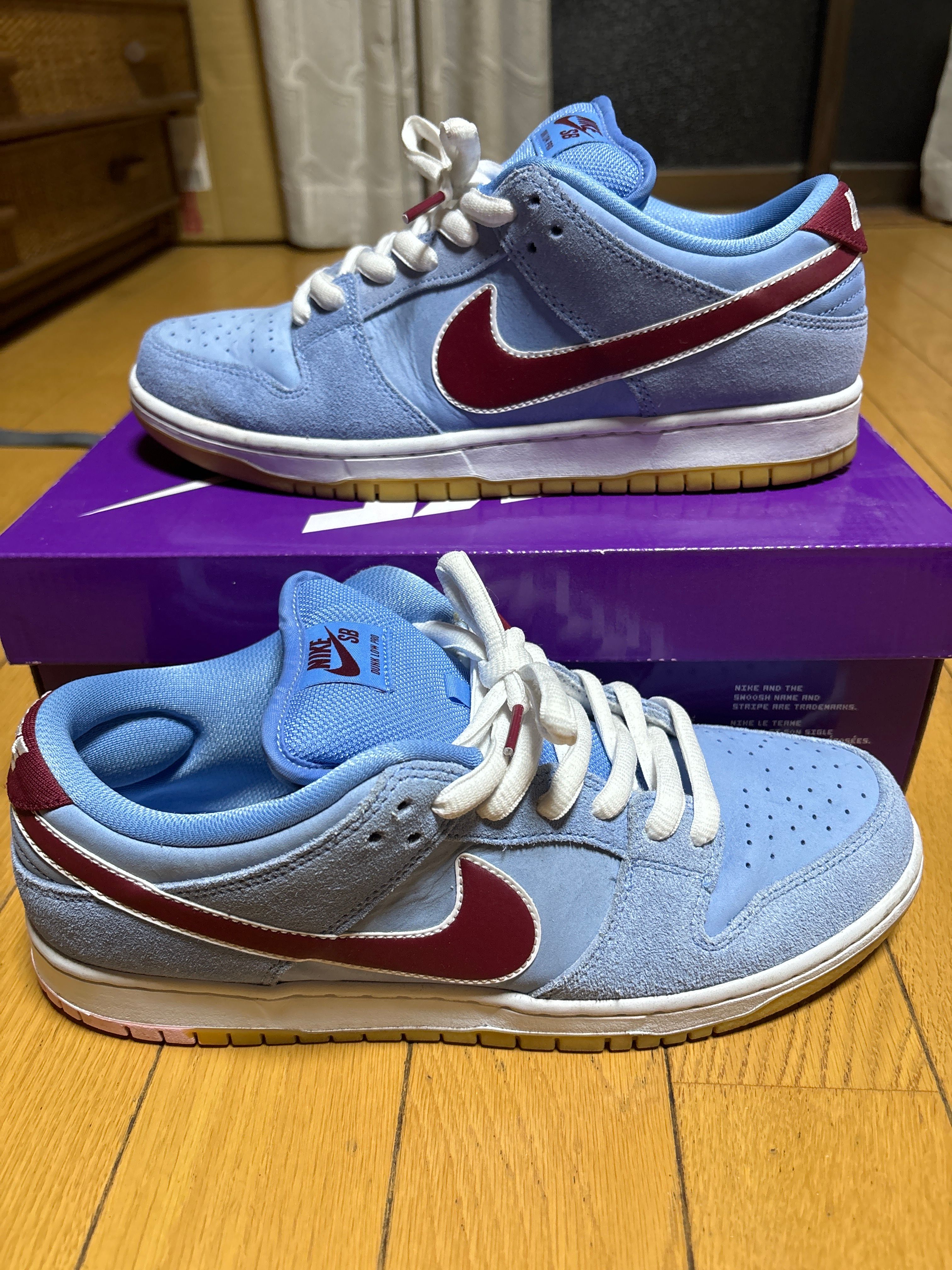 Nike SB Dunk Low Pro "Philadelphia Phillies/Valor Blue and Team Maroon"
