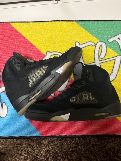 NIKE AIR JORDAN 5 PARIS SAINT-GERMAIN BLACK/CEMENT GREY