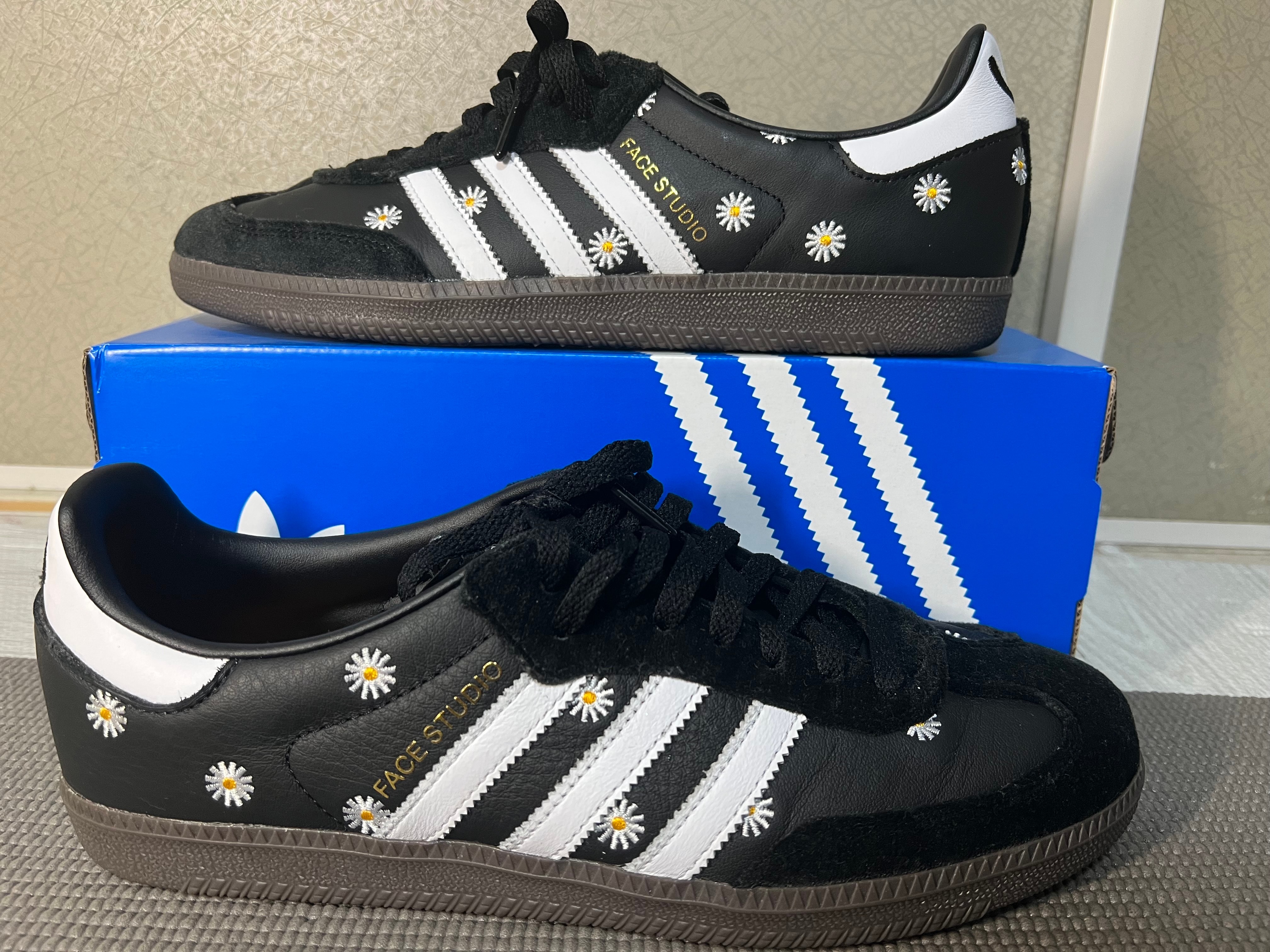 FACE × atmos × adidas Samba "Black"