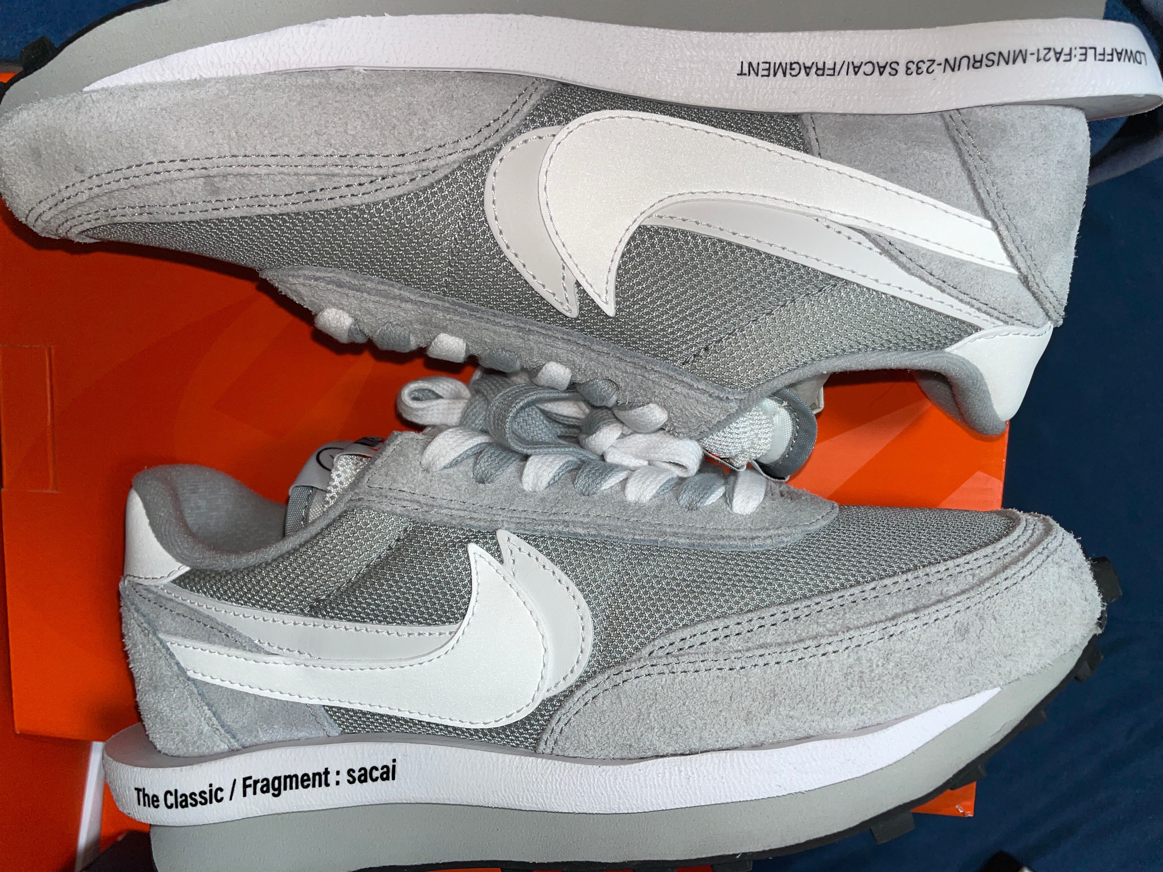 Fragment × sacai × Nike LD Waffle "Light Smoke Grey"