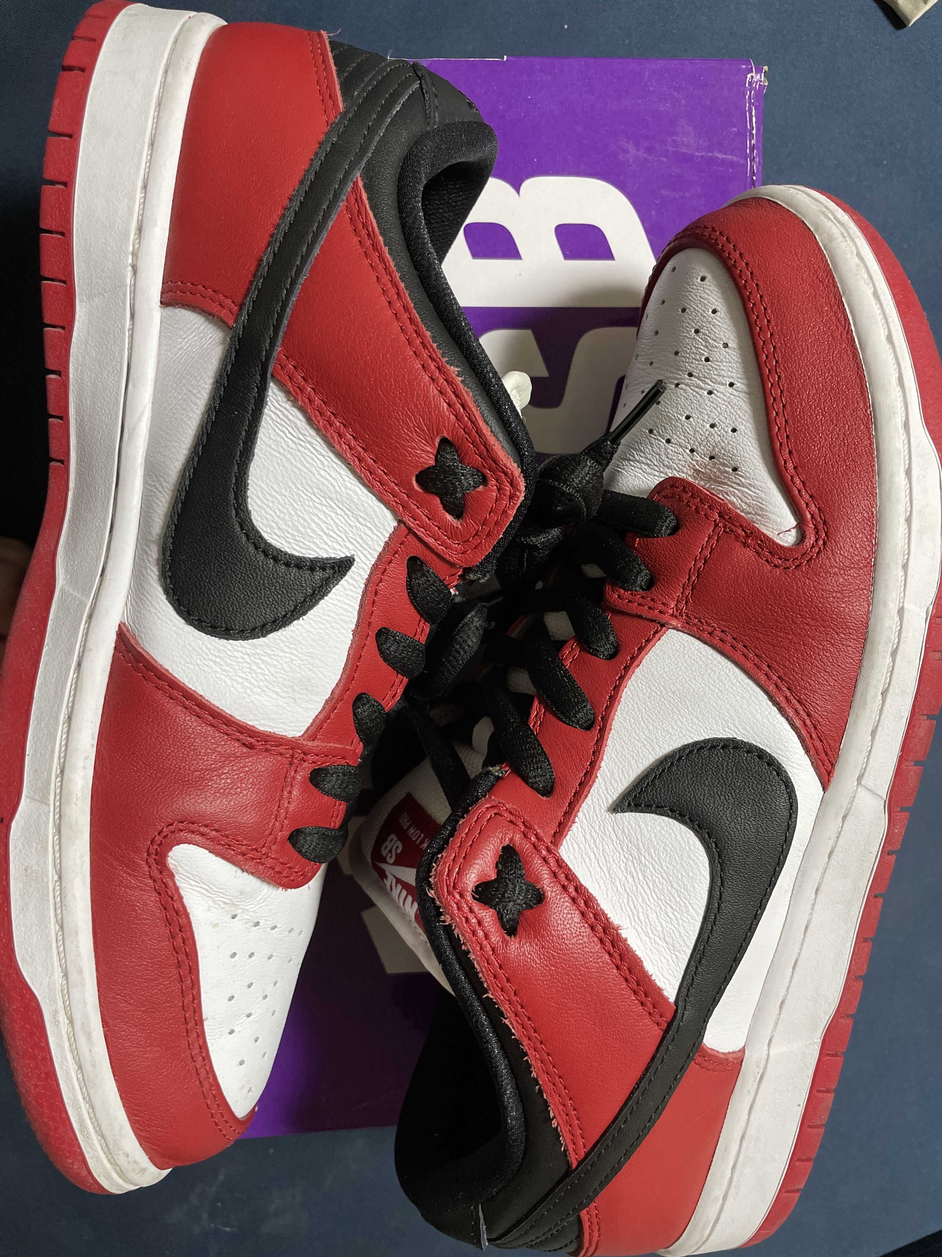 Nike SB Dunk Low Pro "J-Pack Chicago/Varsity Red and White"