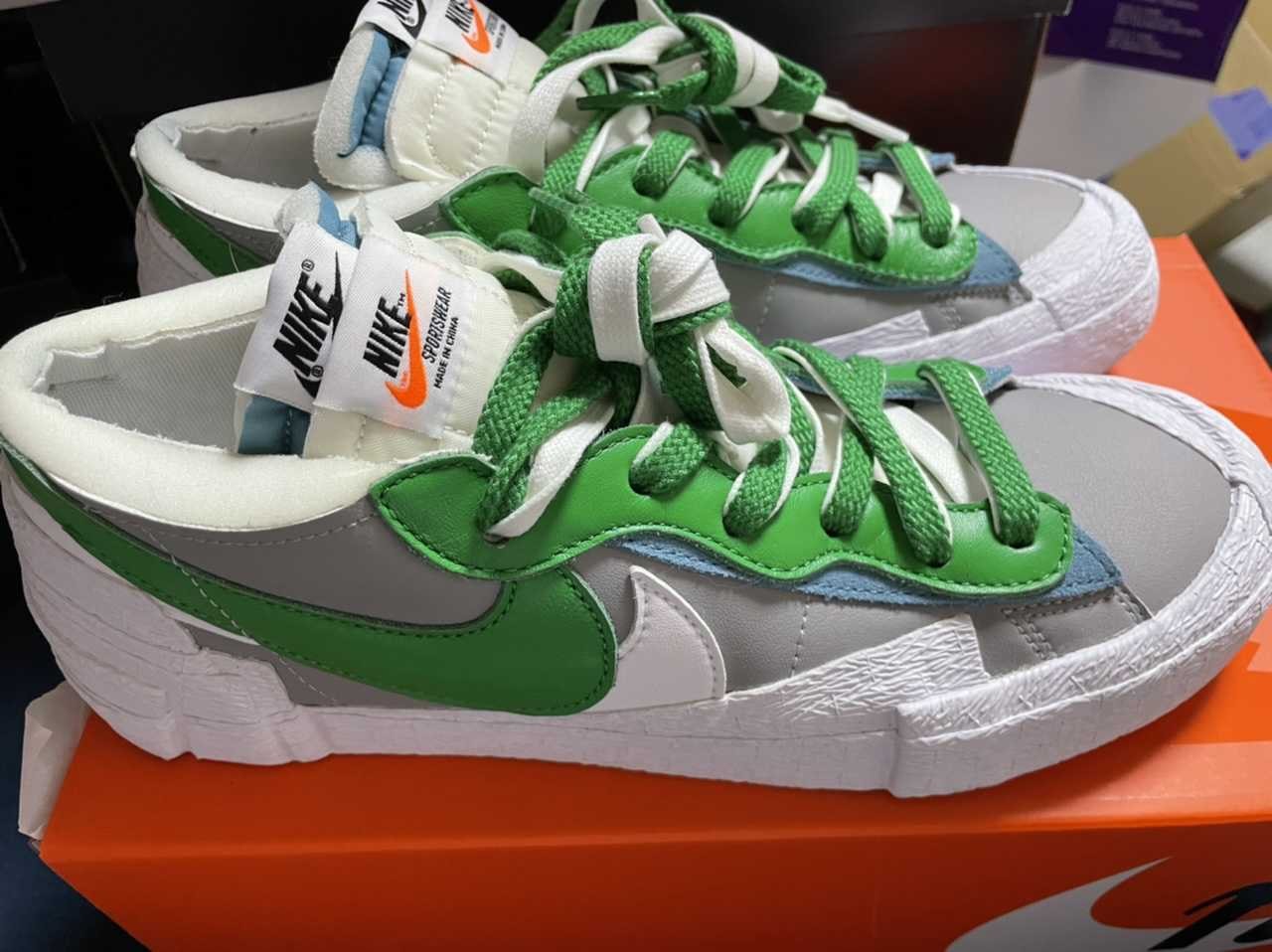 sacai × Nike Blazer Low "Classic Green"