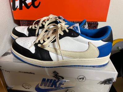 Travis Scott × fragment design × Nike Air Jordan 1 Low OG SP "Military Blue"