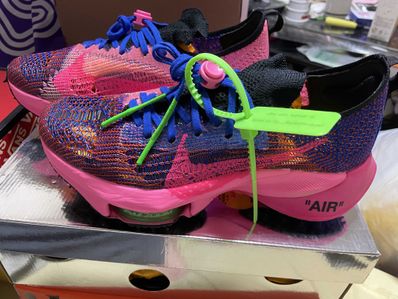 Off-White × Nike Air Zoom Tempo Next% Flyknit "Pink Glow"