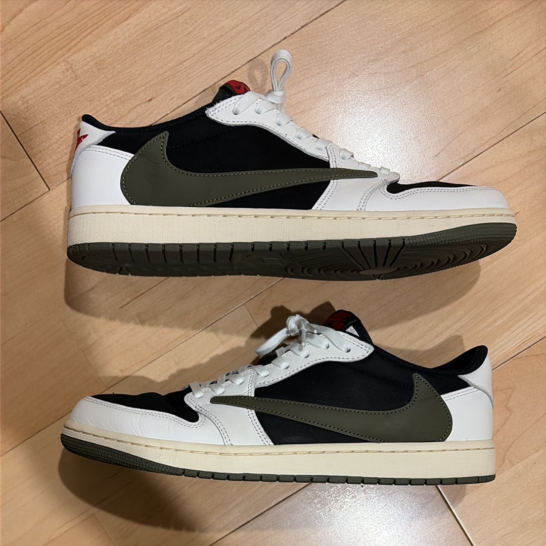 Travis Scott × Nike Women's Air Jordan 1 Low OG "Medium Olive"