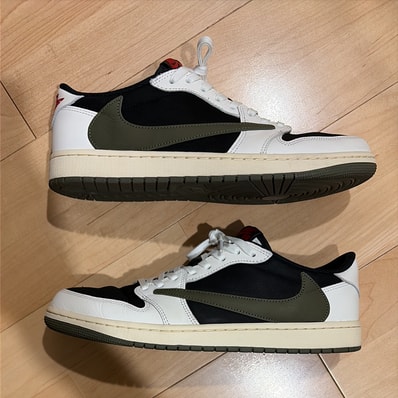 Travis Scott × Nike Women's Air Jordan 1 Low OG "Medium Olive"