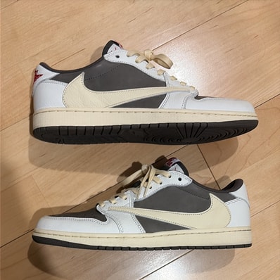 Travis Scott × Nike Air Jordan 1 Low OG SP "Reverse Mocha/Sail and Ridgerock"