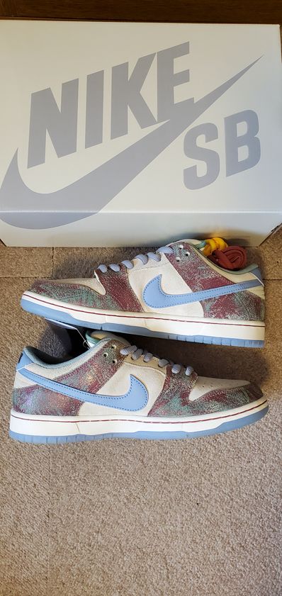 Crenshaw Skate Club × Nike SB Dunk Low PRO QS "Sail/Light Blue-Cedar"