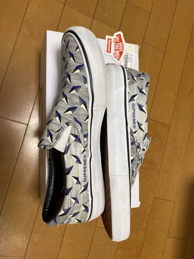 Supreme × Vans Slip-On Diamond Plate "White"