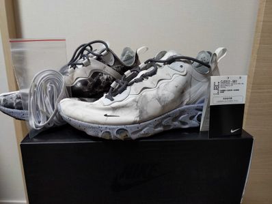 KENDRICK LAMAR×NIKE REACT ELEMENT 55 "PURE PLATINUM/CLEAR-WOLF GREY-BLACK"