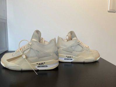 Off-White × Nike Women's Air Jordan 4 SP "Sail"