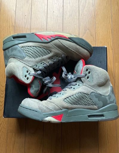 NIKE AIR JORDAN 5 RETRO P51 CAMOの新品/中古フリマ(通販)｜スニダン