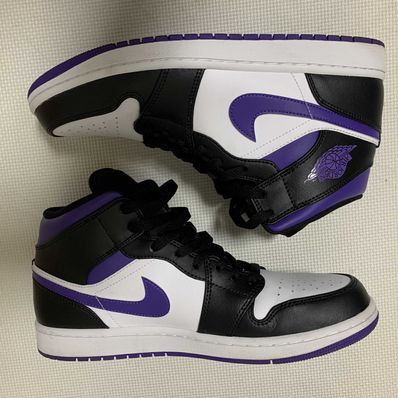 Nike Air Jordan 1 Mid "Black/Court Purple"