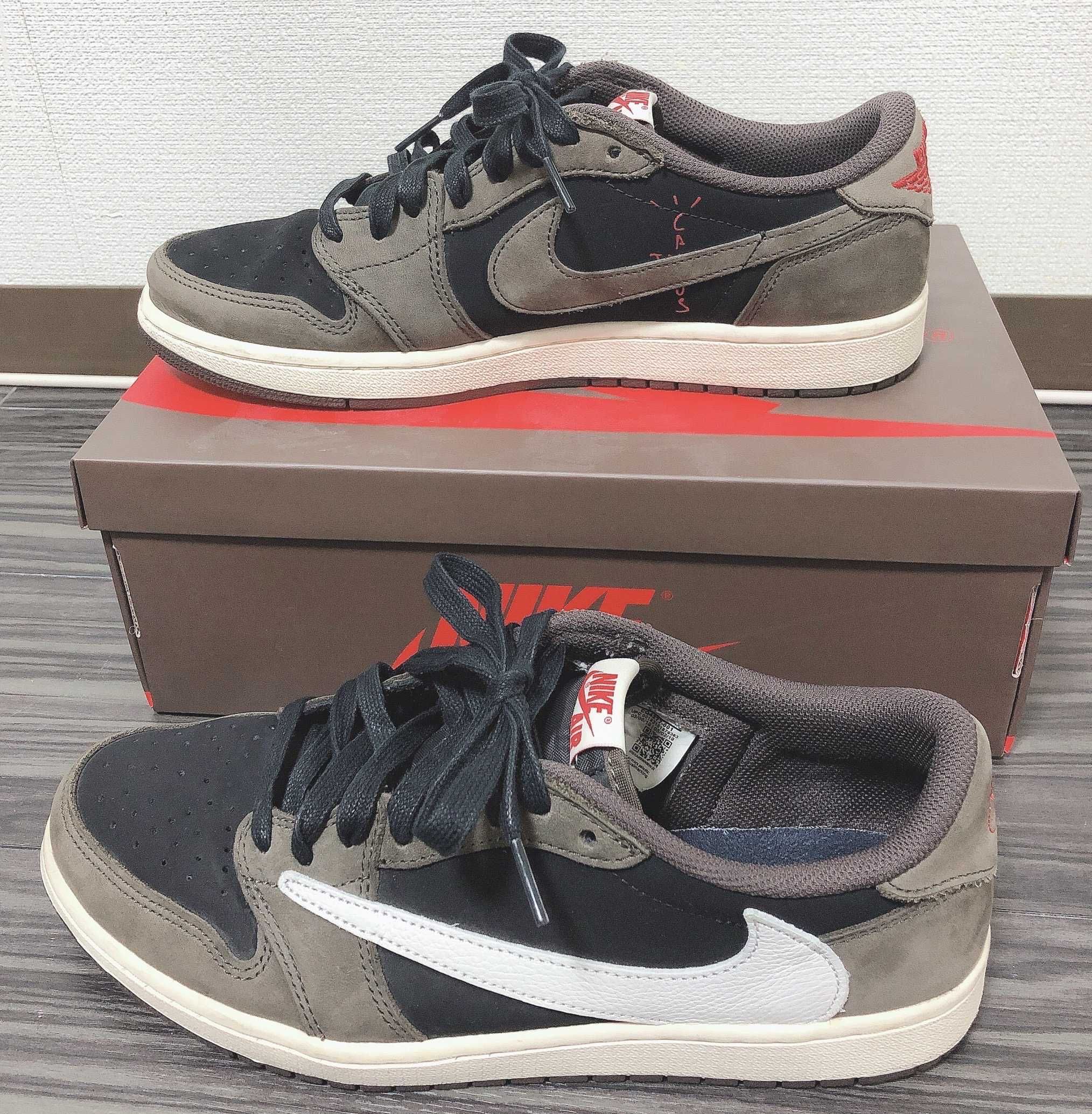 Travis Scott × Nike Air Jordan 1 Low OG SP-T "Black/Dark Mocha"