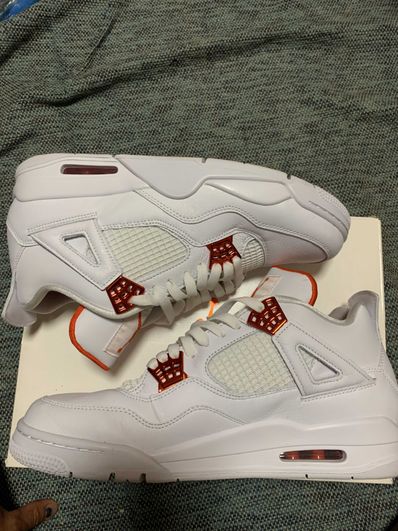 Nike Air Jordan 4 Retro "White/Team Orange"