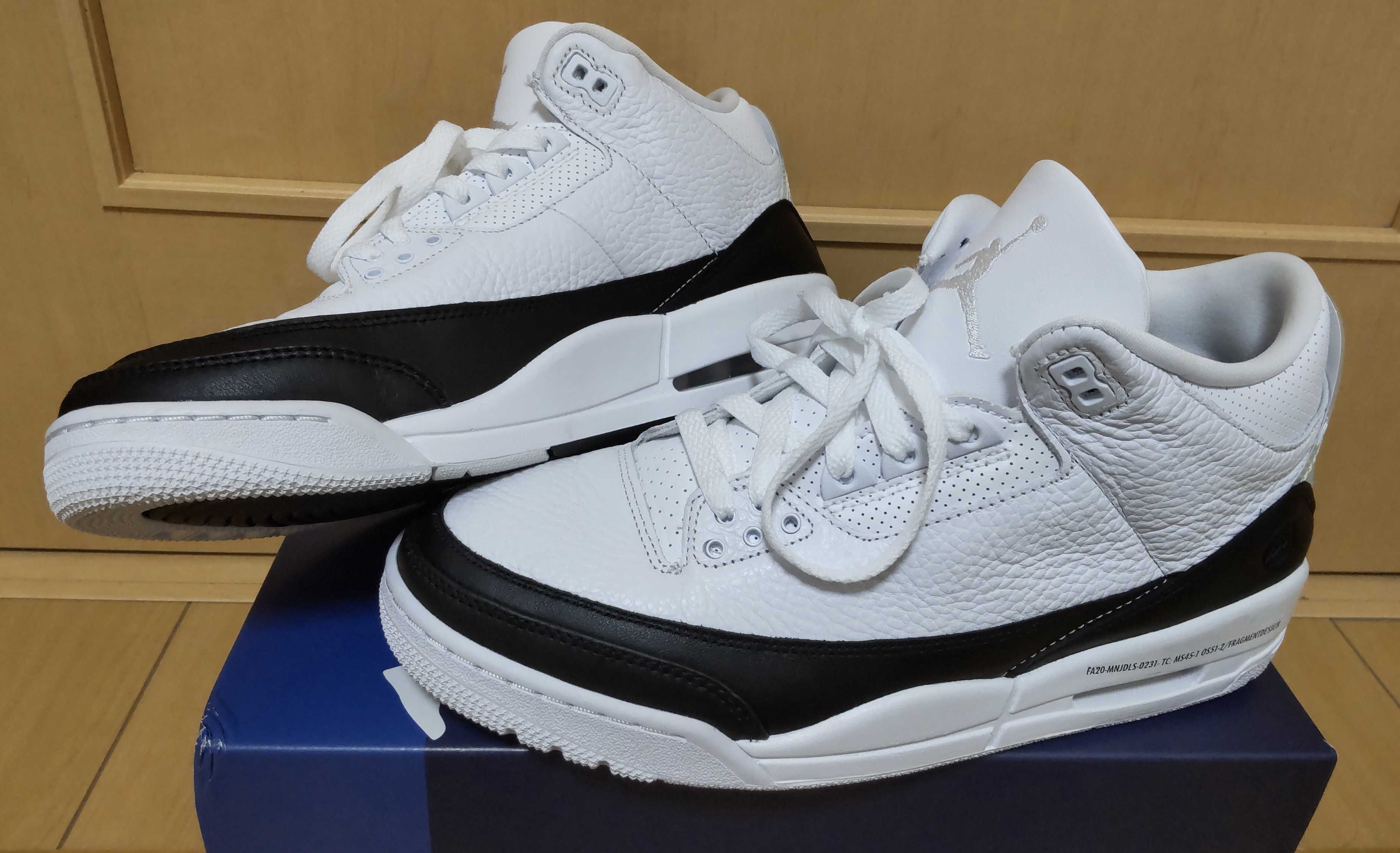 Fragment × Nike Air Jordan 3 "White/Black"