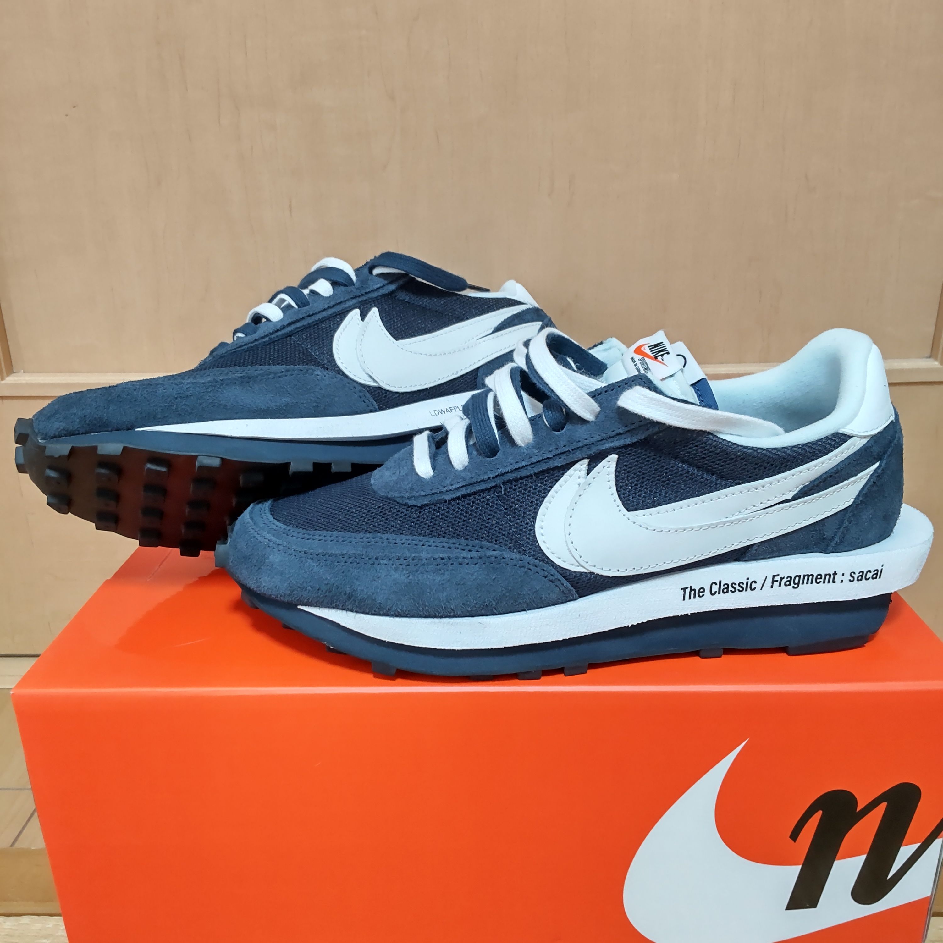 Fragment × sacai × Nike LD Waffle "Blackended Blue"