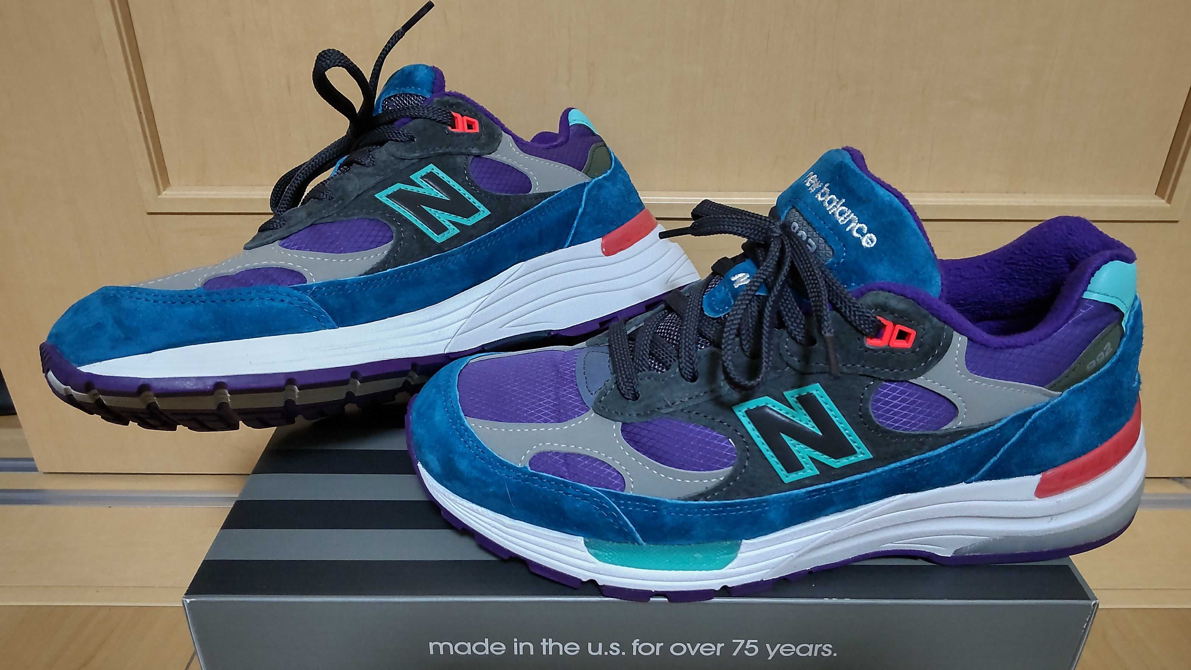 New Balance 992 "Turquoise/Purple/White"