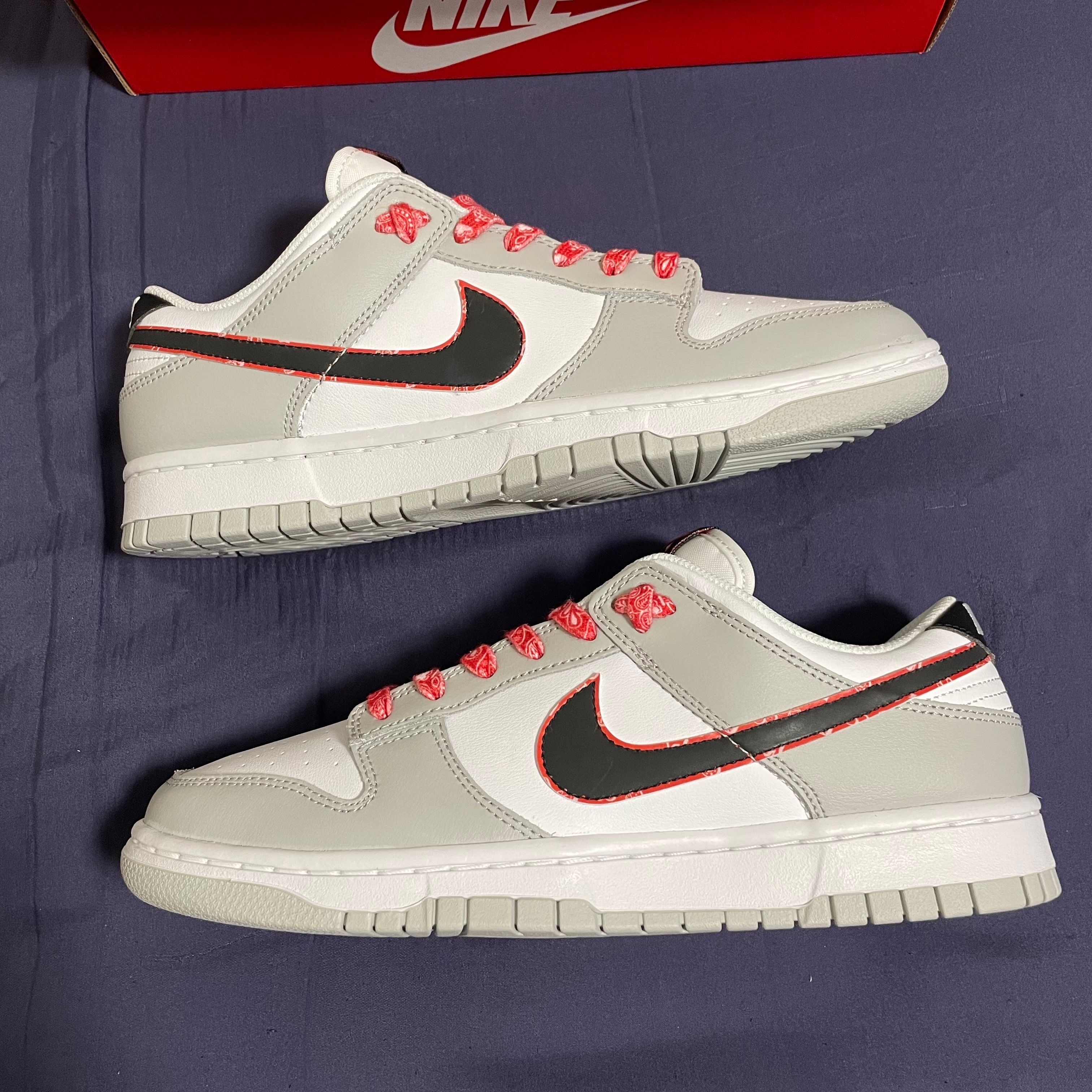 Nike Dunk Low SE Lottery "Grey Fog/Light Crimson"