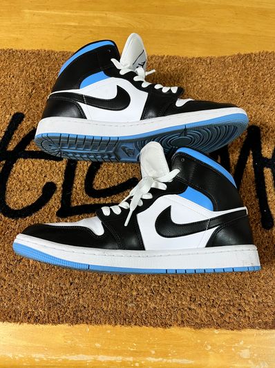 Nike Women's Air Jordan 1 Mid "Black/University Blue"