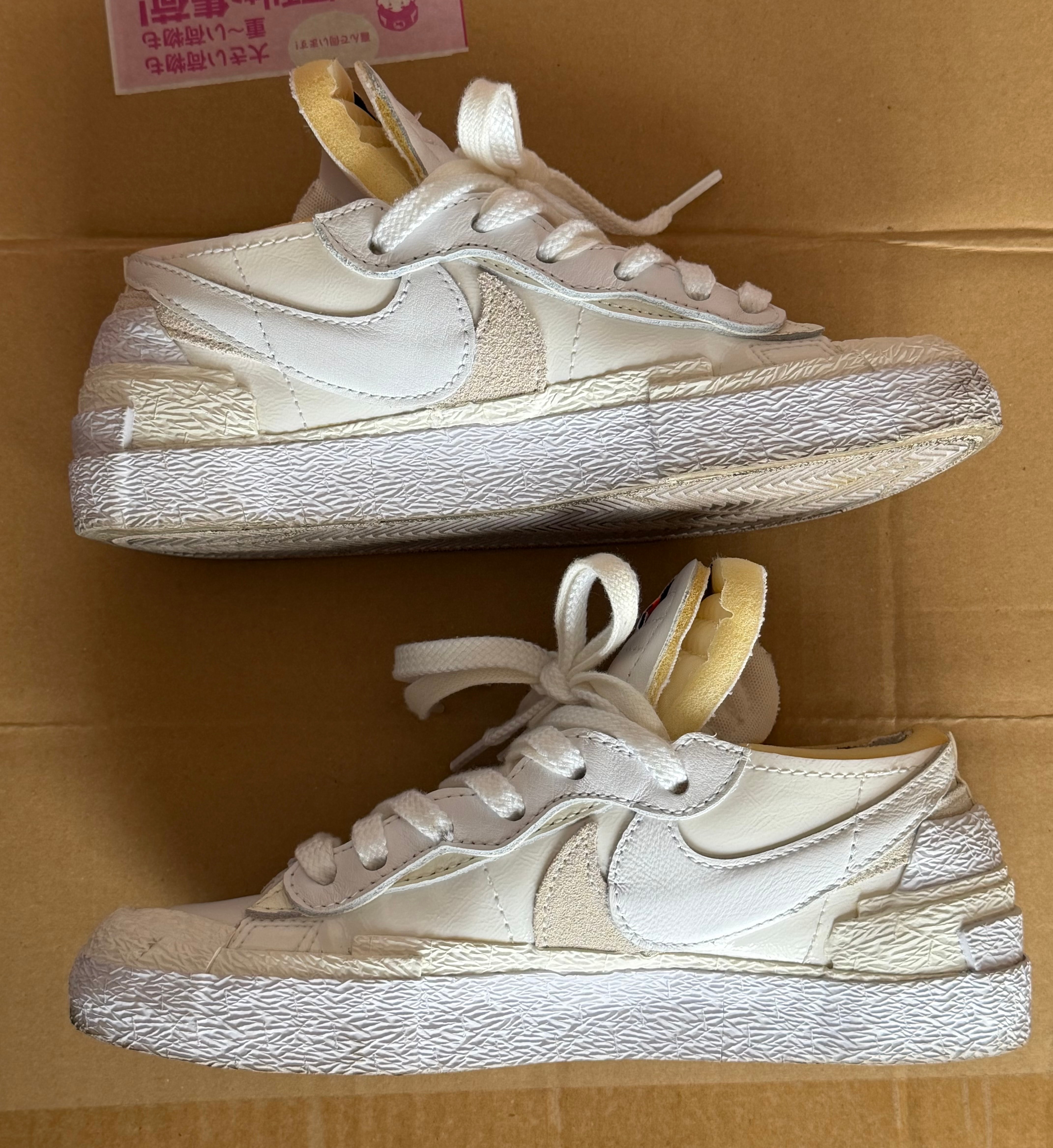 サカイ × ナイキ ブレーザー ロー "ホワイト パテント レザー"