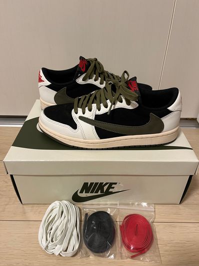 Travis Scott × Nike Women's Air Jordan 1 Low OG "Medium Olive"