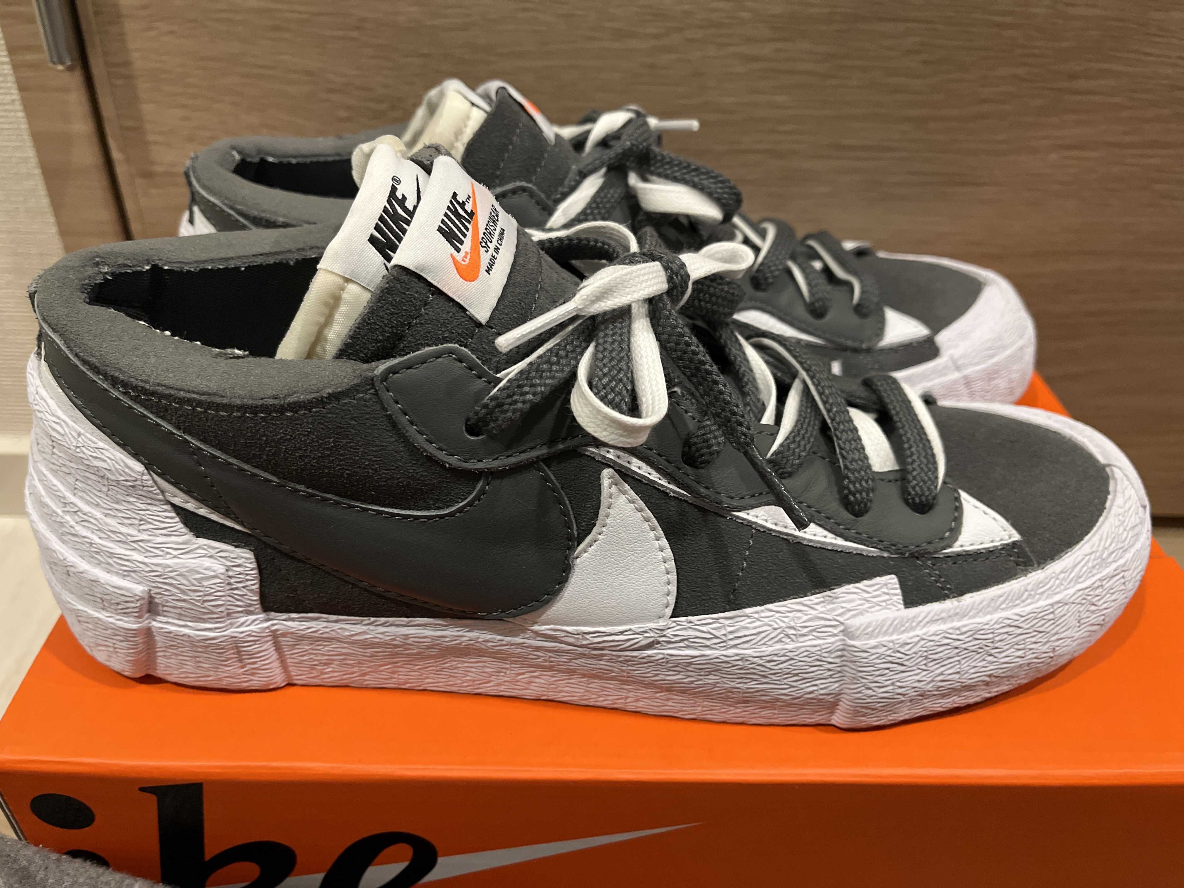 Sacai × Nike Blazer Low "Iron Grey"